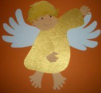 Der Kammer-Engel ist eine tolle Idee für das Basteln mit Kindern.