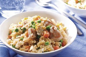Einfache Rezepte: gebratener Reis, Broccolisuppe und Schnitzel