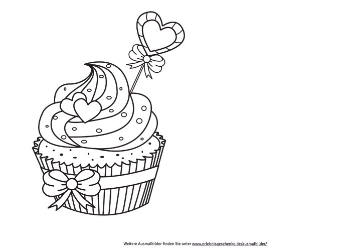 bild 2  ausmalbilder cupcake