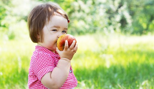 Une alimentation saine pour votre jeune enfant est importante.