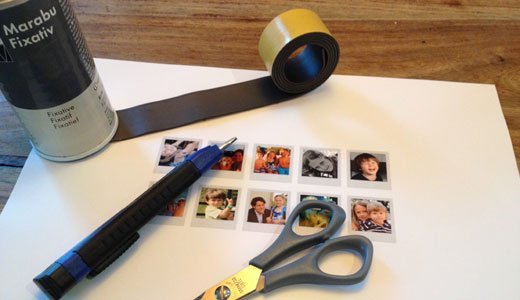 Foto-Magnete basteln geht ganz leicht.
