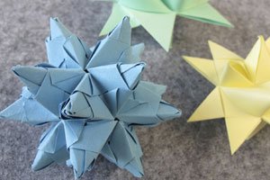 Origami: Bascetta-Stern basteln