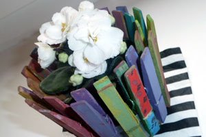 Basteln mit Wäscheklammern: So wird der Blumentopf zum Hingucker