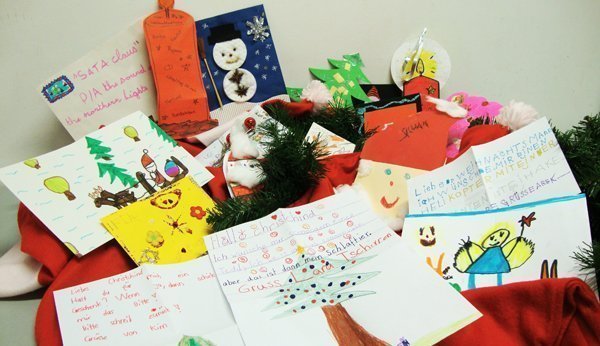 Einen Brief an den Weihnachtsmann persönlich schreiben