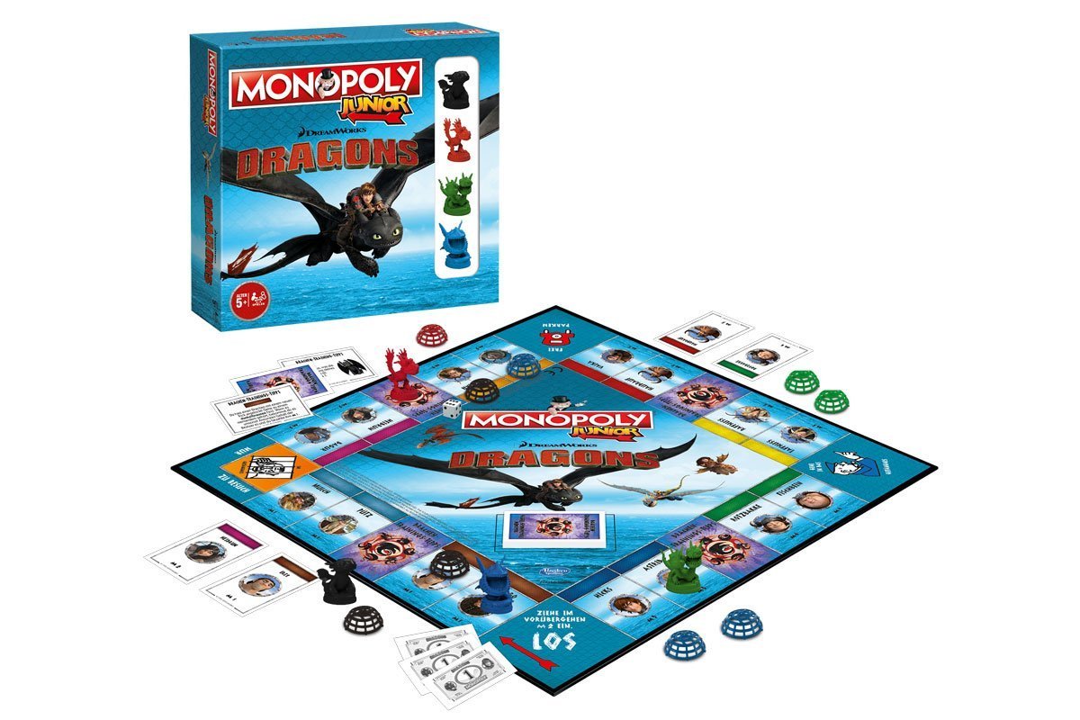 Kinderspiel Monopoly Junior in der Disney Dragon Version