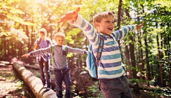 La forêt est l'une des impressions de la nature les plus sensuelles et les plus agréables pour les enfants. C'est ainsi que l'on rapproche les enfants de leur environnement avec des jeux ludiques en forêt.