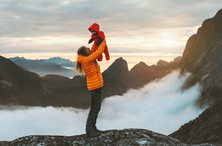 Mit Baby in die Berge: Auf wie viele Höhenmeter Sie mit Ihrem Baby dürfen