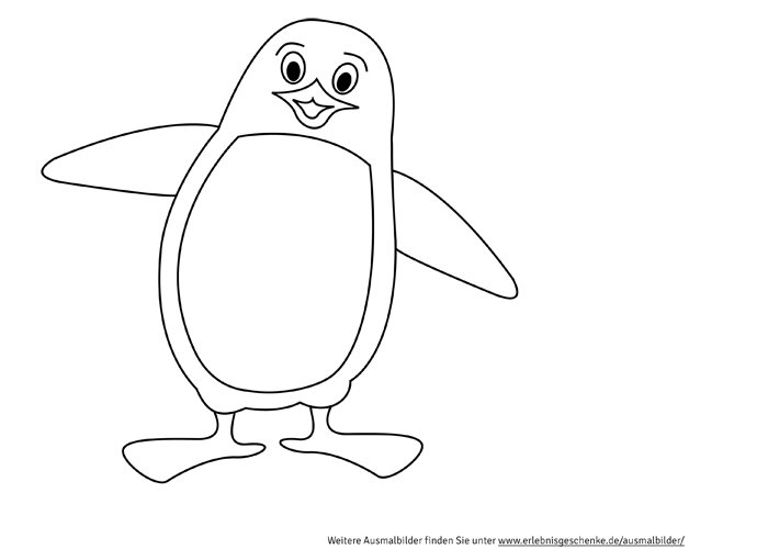 Ausmalbilder: Pinguin