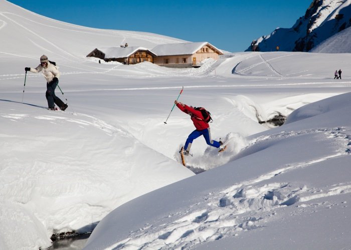Alpinschule Adelboden: Sprünge im Schnee