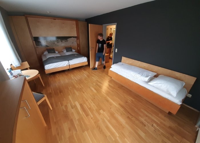 Das Hotelzimmer in Montafon in Österreich