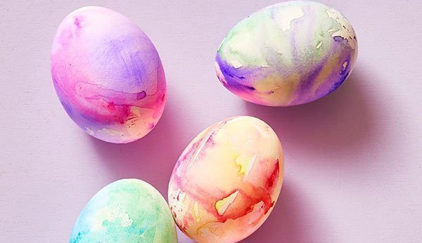 Wasserfarben-Eier